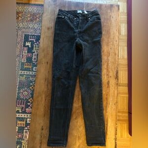 Vintage 90’s Calvin Klein Jeans Black High Rise Straight Leg Rigid Denim 26”